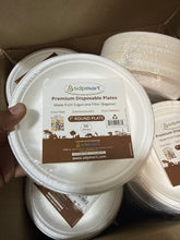 Load image into Gallery viewer, L1 - SDPMart Premium Bagasse Plates - 7" Round Deep - 50 Nos