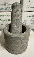 Load image into Gallery viewer, Indian Stone Mortar & Pestle (Idikal) - 7 inch
