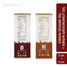 Load image into Gallery viewer, Oil_Combo2 - (2L+2L) -- SDPMart Peanut 2L + Sesame 2L