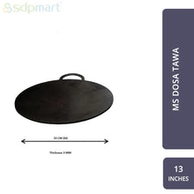 Load image into Gallery viewer, SDPMart Traditional Black MS Dosa Tawa - 13 inch
