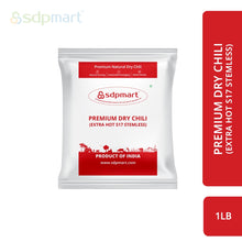 Load image into Gallery viewer, S5 - SDPMart Premium Stemless Dry Chilli - 1 Lb
