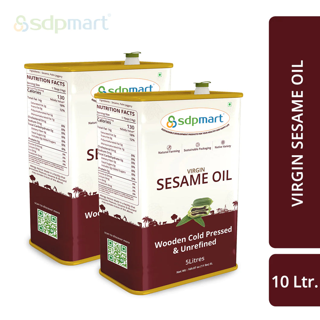 Oil_Combo7 - 10L -- SDPMart Sesame 5L + Sesame 5L