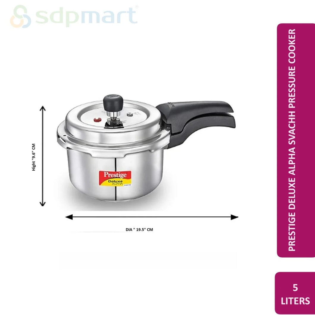 Prestige Stainless Steel Pressure Cooker - 2/3/3.5/4/5/6.5/8/12 Liters