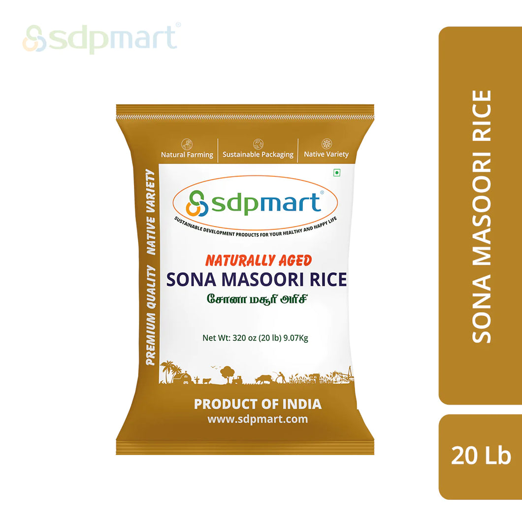 R3 - SDPMart Premium Sona Masoori Rice 20Lb