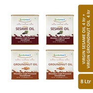 Oil_Combo3 - 8L -- SDPMart (2 x Peanut 2L) + (2 x Sesame 2L)