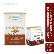 Oil_Combo4 - 7L -- SDPMart Peanut 5L + Sesame 2L