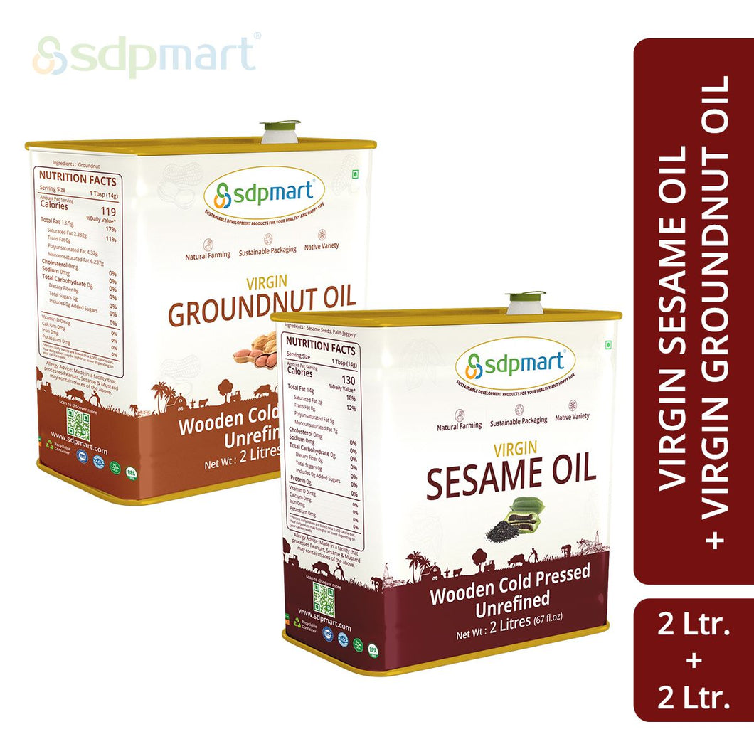 Oil_Combo2 - 4L -- SDPMart Peanut 2L + Sesame 2L