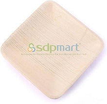 Load image into Gallery viewer, SDPMart Premium Leaf Plates - 8&quot; Square Plates - 25 Nos
