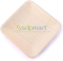 Load image into Gallery viewer, SDPMart Premium Leaf Plates - 10&quot; Square Plates - 25 Nos
