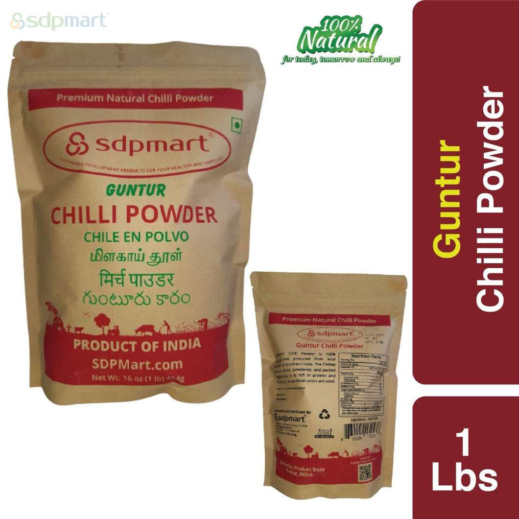 S2 - SDPMart Premium Guntur Chilli Powder - 1 Lb