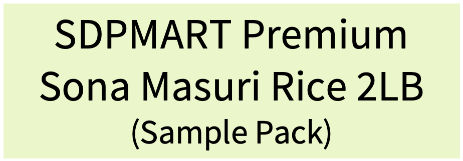 Trial Pack - SDPMart Premium Sona Masuri Rice - 2LB
